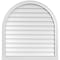 Ekena Millwork Round Top Surface Mount PVC Gable Vent w/ 2"W x 2"P Brickmould Sill Frame, 34"W x 36"H GVPRT34X3603SN - alternate 1